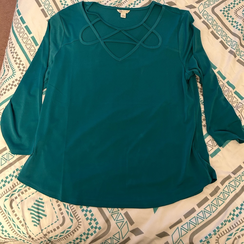 Teal blouse *Sale